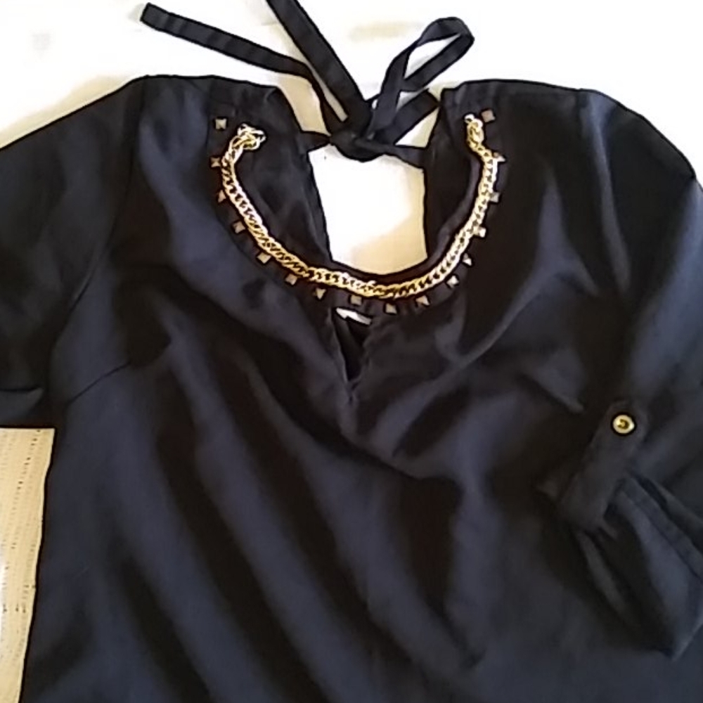 💲2for13💲Quarter sleeve black dress up shirt